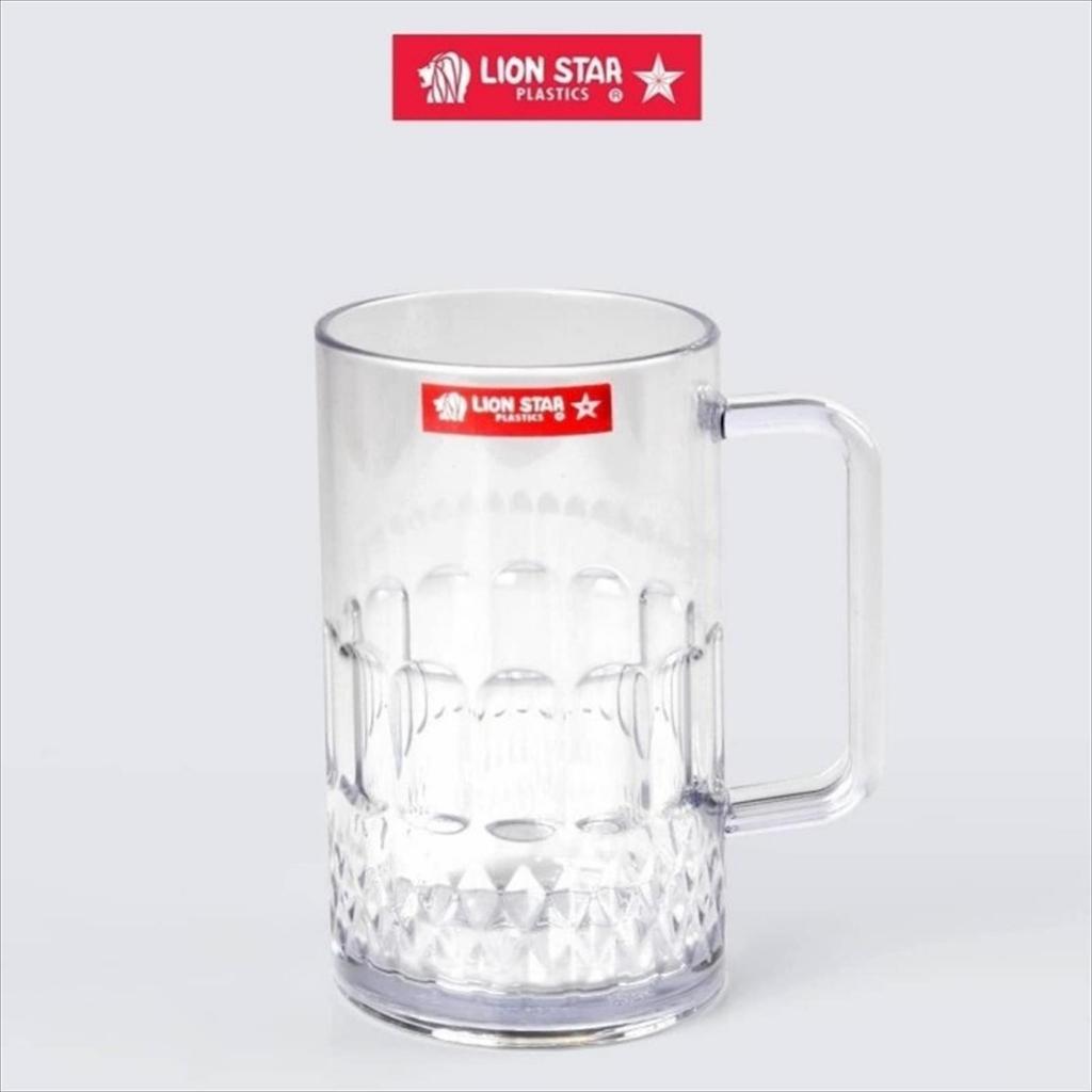 Gelas Fresco 630ml GC - 37 Handle Plastik Akrilik Lion Star Gelas Gagang Jumbo LION STAR GC-37 FRESC