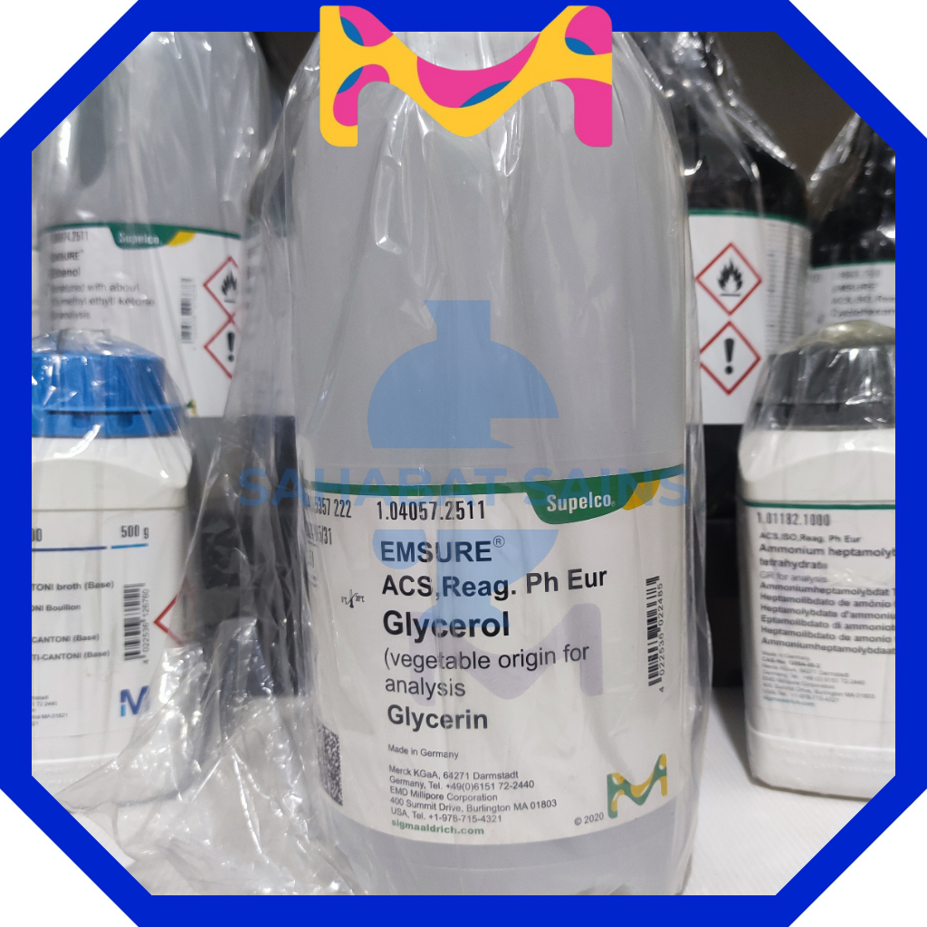 GLYCEROL (VEGETABLE ORIGIN) 2.5L 104057 / GLYCERIN 1.04057.2500