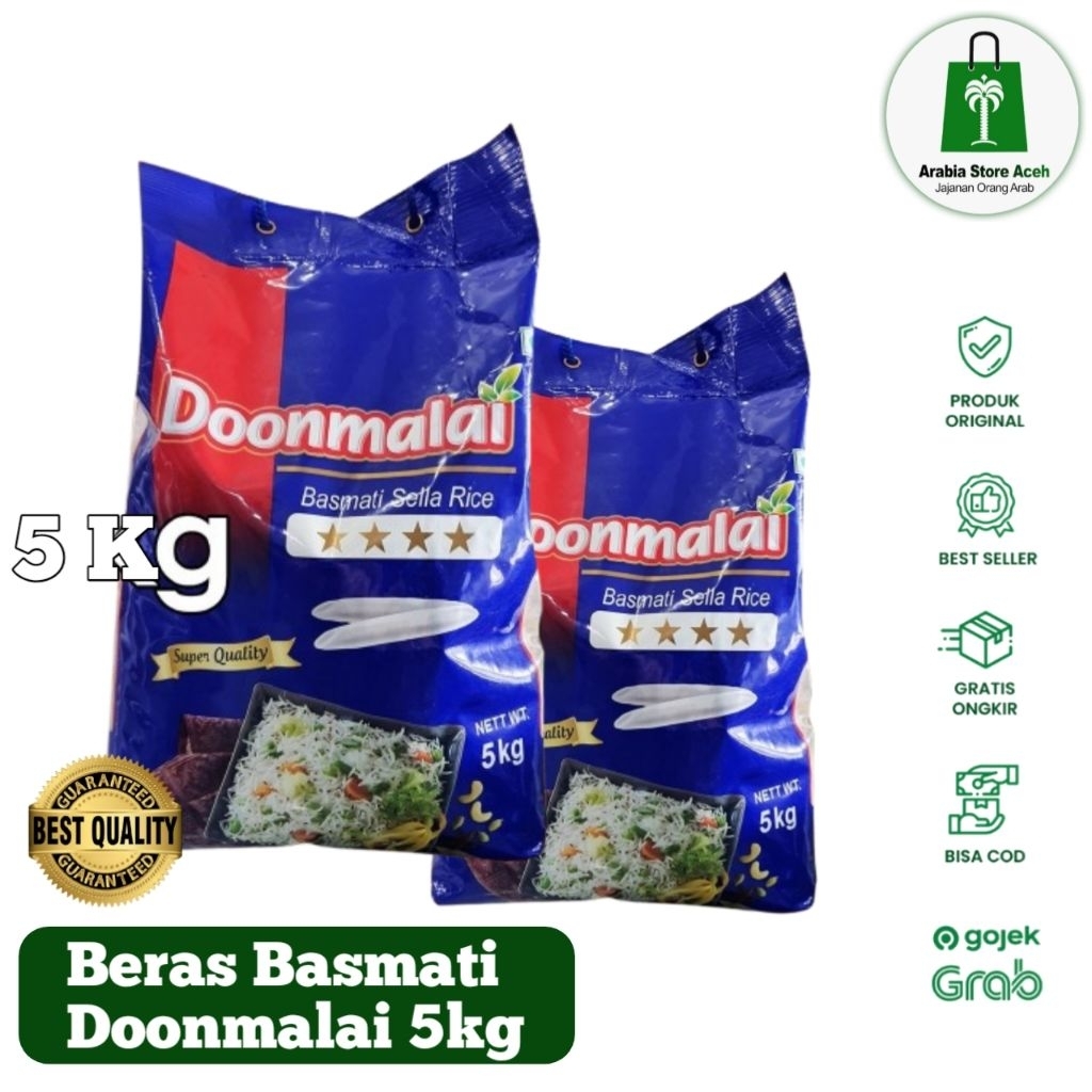 Beras Basmati Doonmalai 5 kg - Beras Arab Basmati