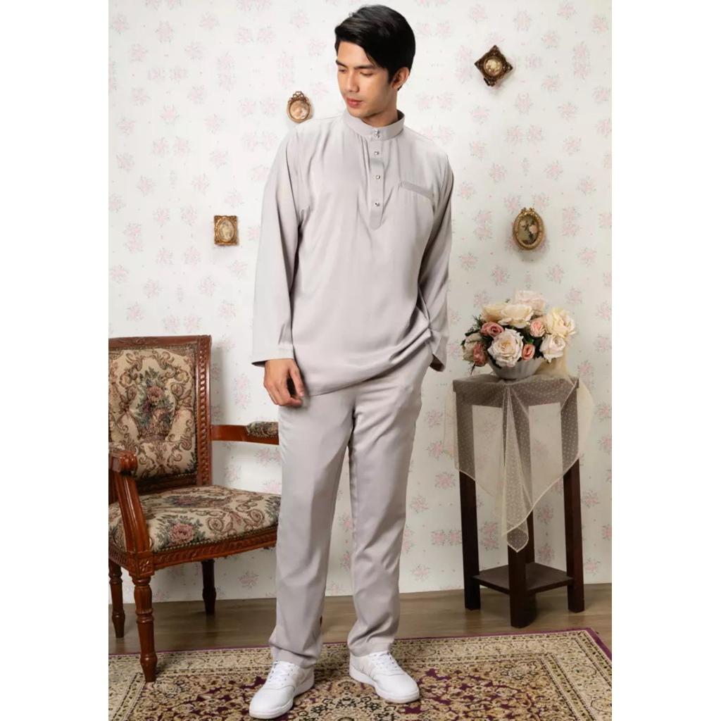 SETELAN BAJU MELAYU PRIA BAJU AKAD PRIA BAJU MUSLIM LENGAN PANJANG BAJU ADAT RIAU BAJU MUSLIM PRIA T