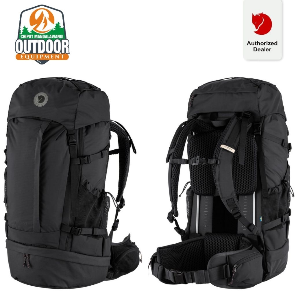 Fjallraven Abisko Trek 48 Black Carrier Gunung