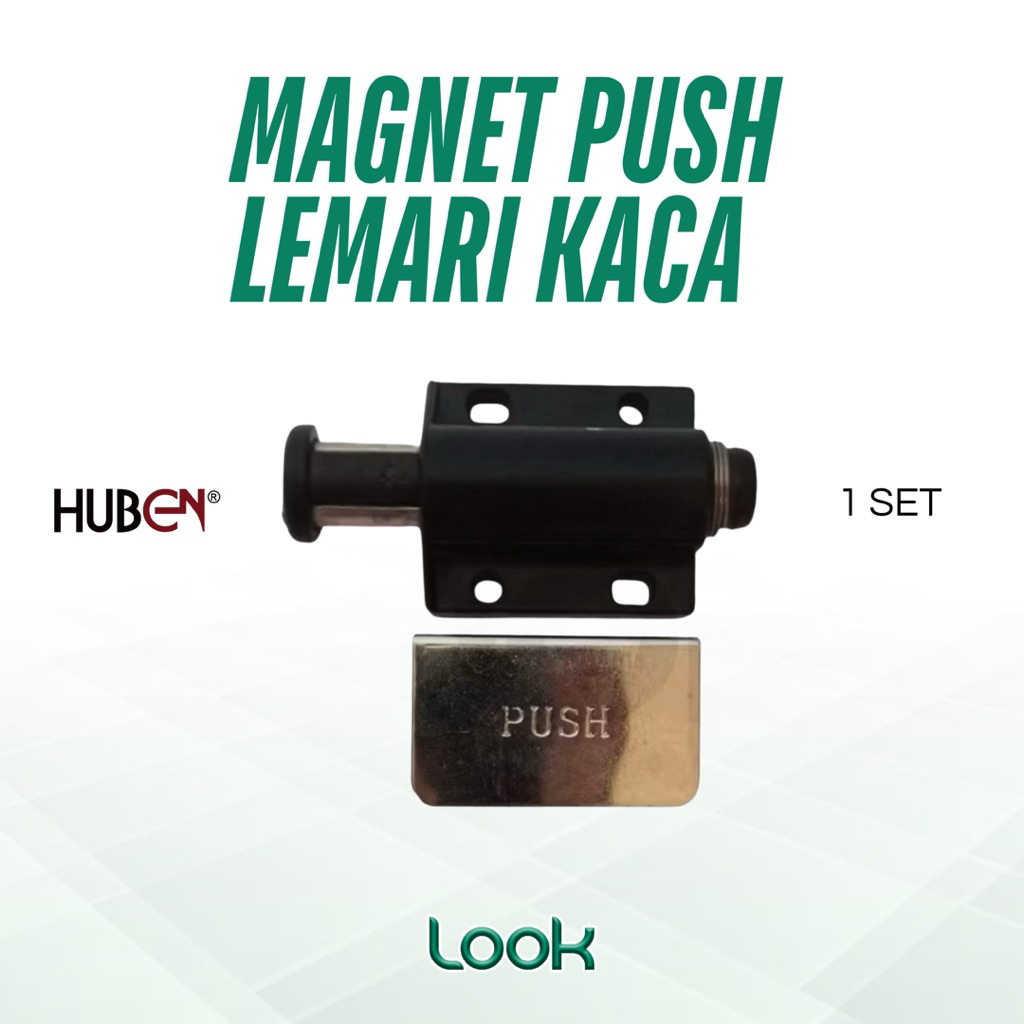 Kunci Magnet Lemari Kaca Push Open I Magnet Single Push