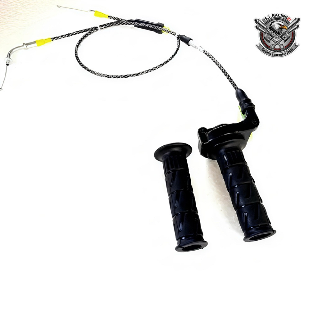 Gas Spontan F1ZR YZ Kabel Karbon 2 Cabang Full Karbon PNP F1ZR dan FORCE1 Sudah Plus Handgrip