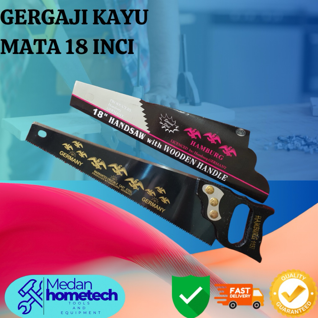 Gergaji Cap Mata 18 Inci / Gergaji Carl Schlieper 18” / Gergaji Kayu Plat Hitam Original Terbaik.