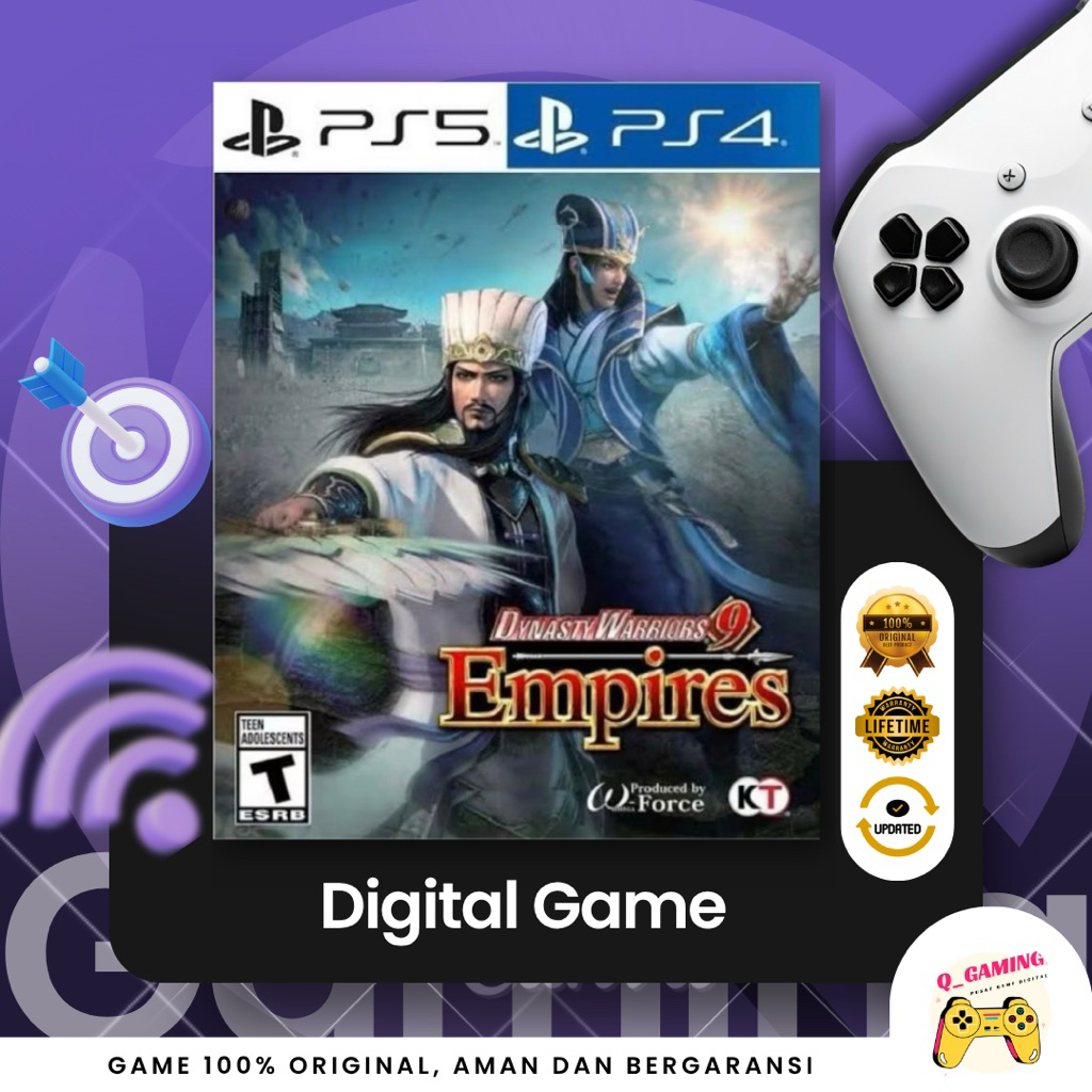 PS4 Ps5 Dynasty Warriors 9 empires Full Game Digital Download