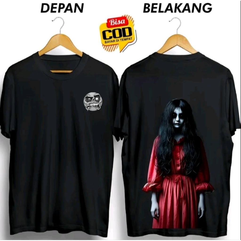Kaos T shirt hantu kuntilanak Merah