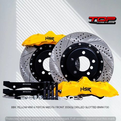 jual big brake kit bbk warna yellow 6 piston mobil bmw f30 termurah original
