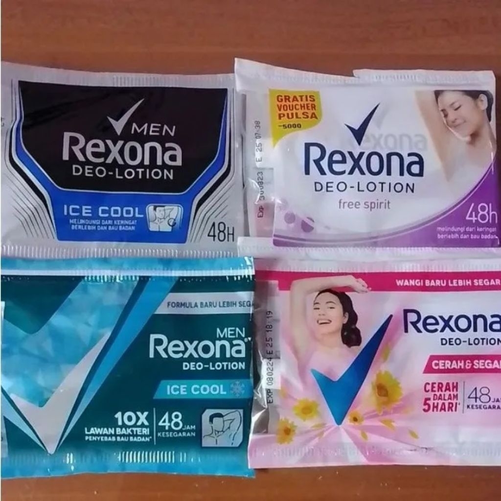 ( 12 Sachet ) Rexona Deo Lotion Renceng / 1 Renteng Rexona Deodorant Saset