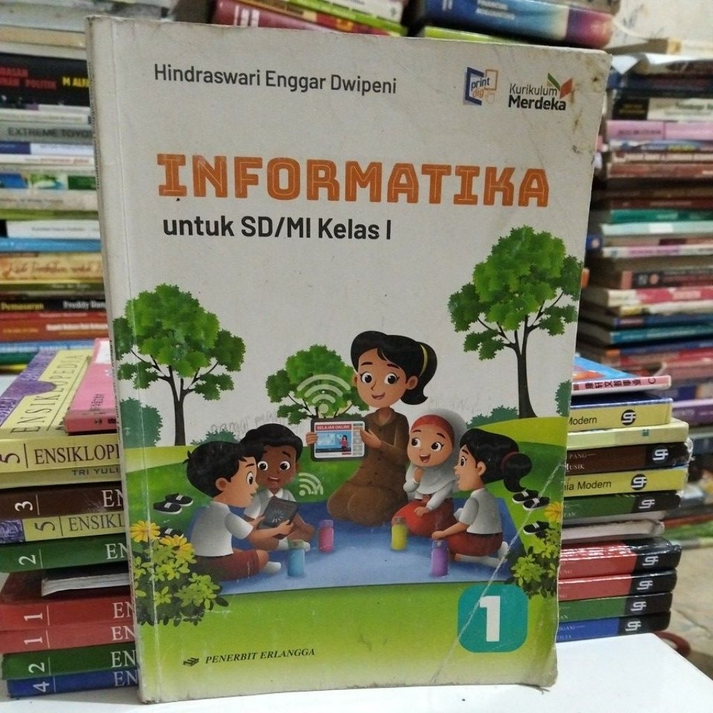 buku Informatika SD kelas 1 penerbit Erlangga