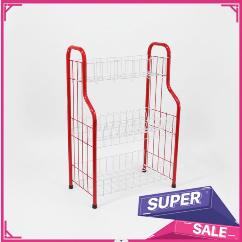 RAK PIRING 3 SUSUN RPL 03 AL HITAM / RAK PIRING 3 SUSUN / RAK DAPUR 3 SUSUN / RAK SERBAGUNA / RPK SU