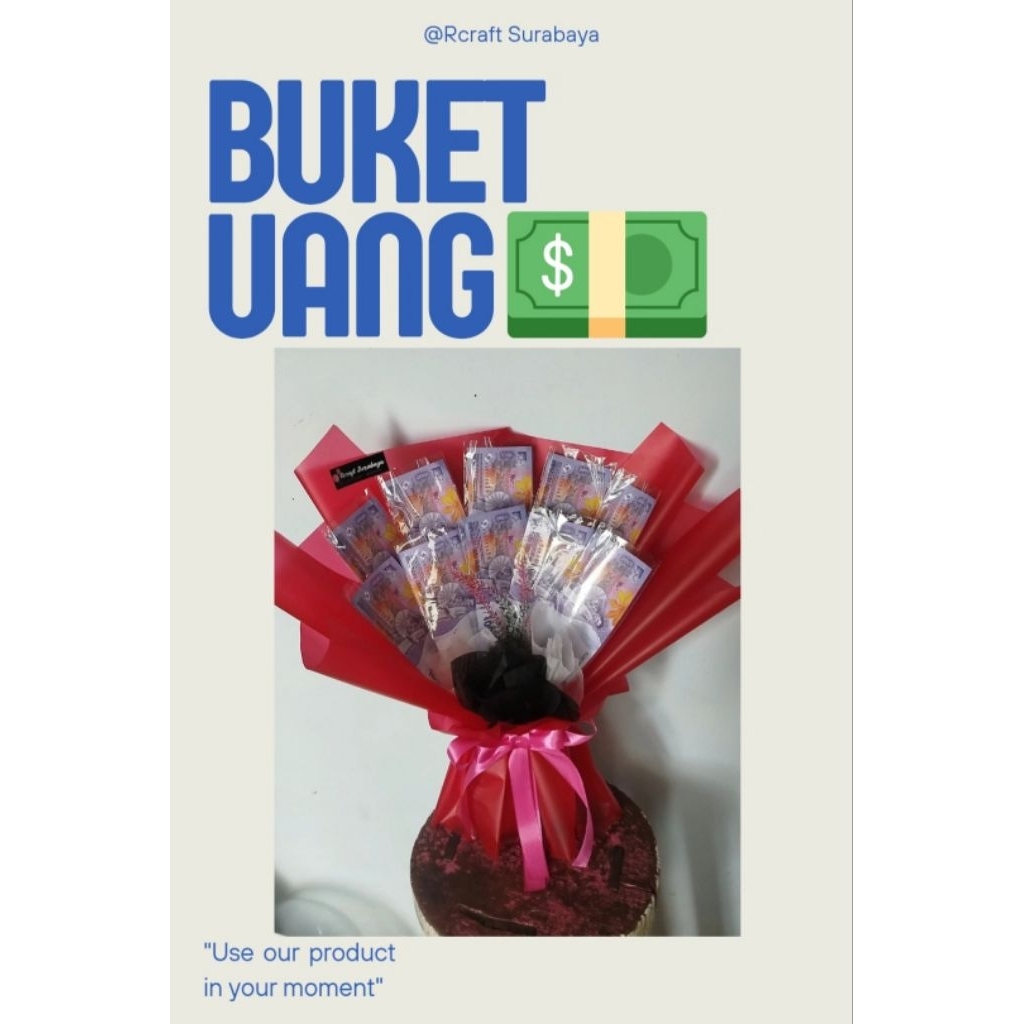 Buket simbolis uang (replika) / bisa kosongan
