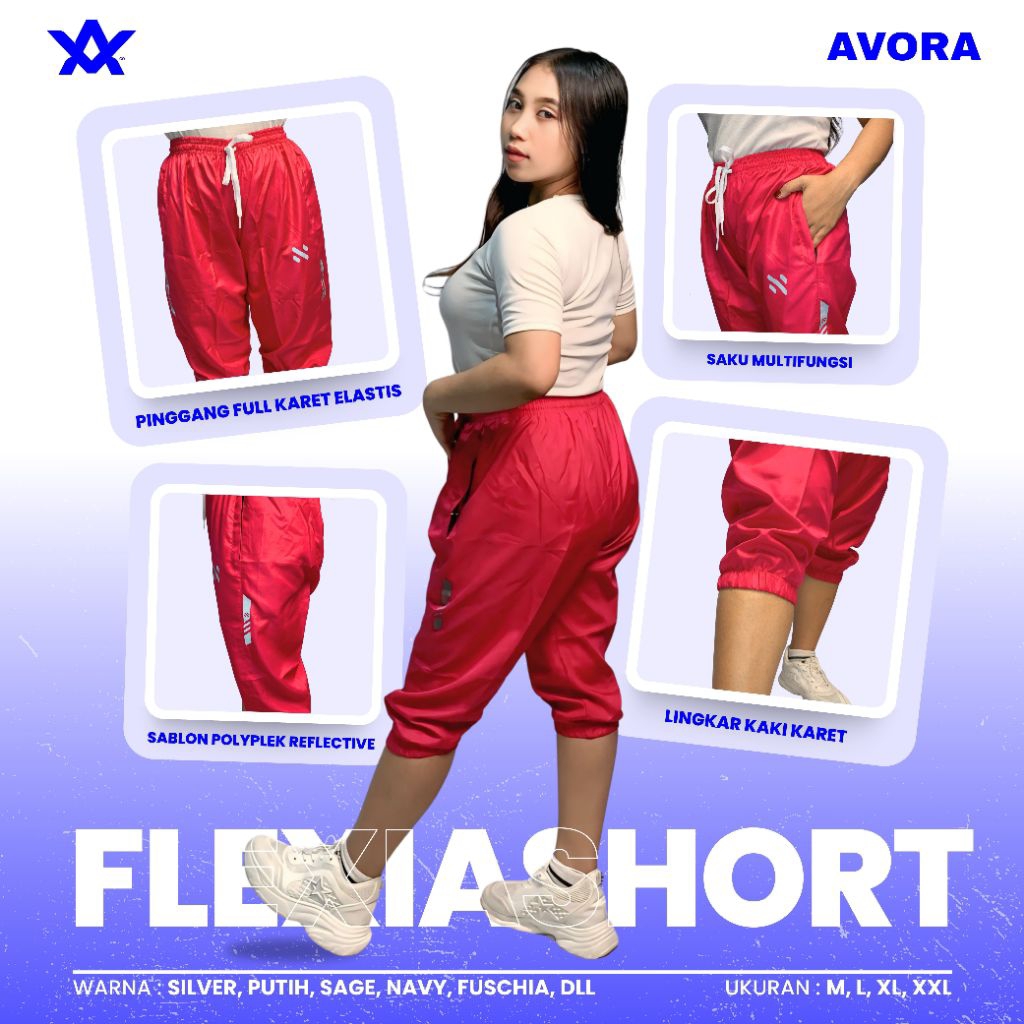 FLEXIASHORT - Celana Jogger Sontog Wanita