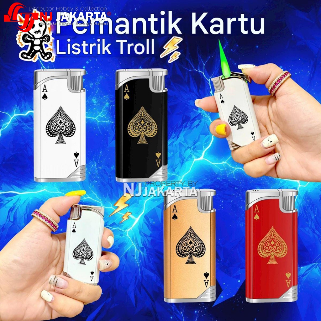 Korek Api Prank Setrum Api bara hijau / Korek Setrum