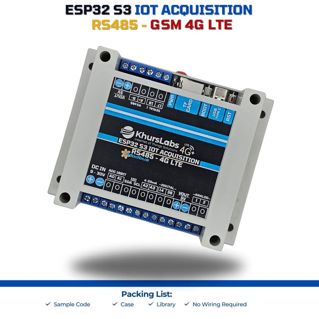 ESP32 S3 N16R8 IOT ACQUISITION RS485 GSM 4G LTE - ESP32S3 FOR PERTANIAN PERKEBUNAN OTOMASI INDUSTRI
