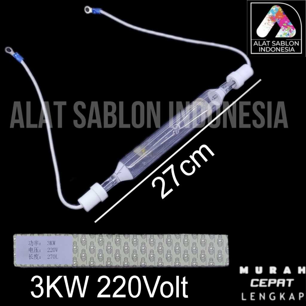 LAMPU AFDRUK SABLON 3KW 27CM 220V LAMPU MEJA AFDRUK
