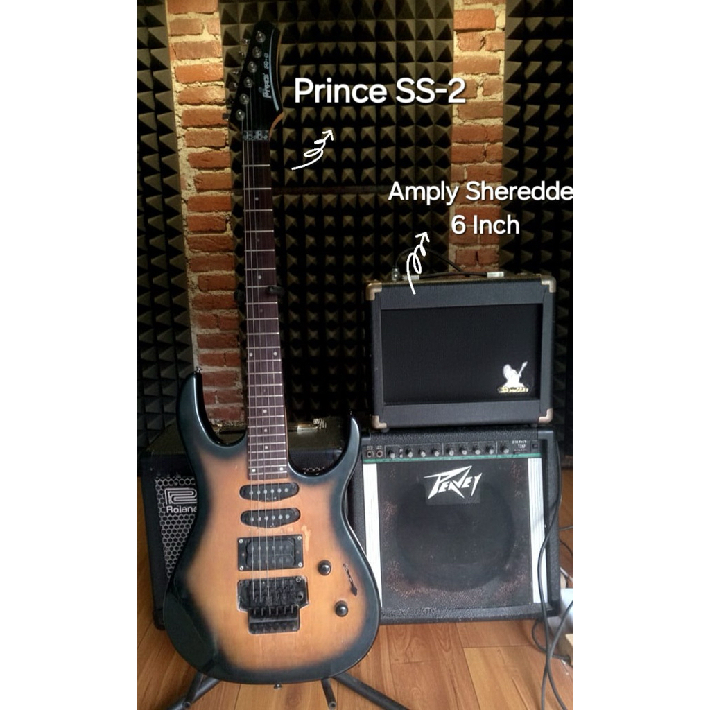 gitar elektrik prince ss-2 bekas original