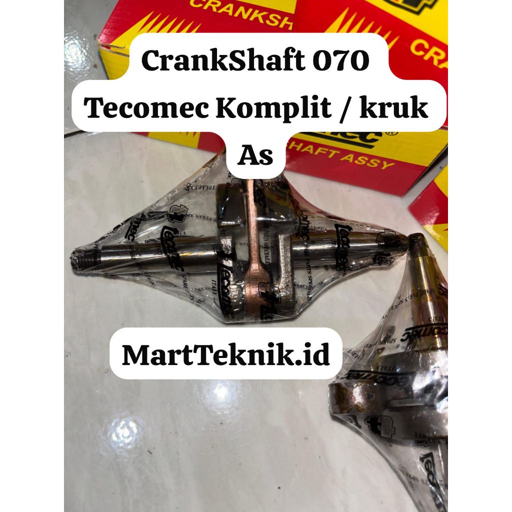 CRANKSHAFT ASSY TECOMEC 070 KOMPLIT AS/AS KRUK MESIN SENSO/CHAINSAW TECOMEC 070 FULL SET
