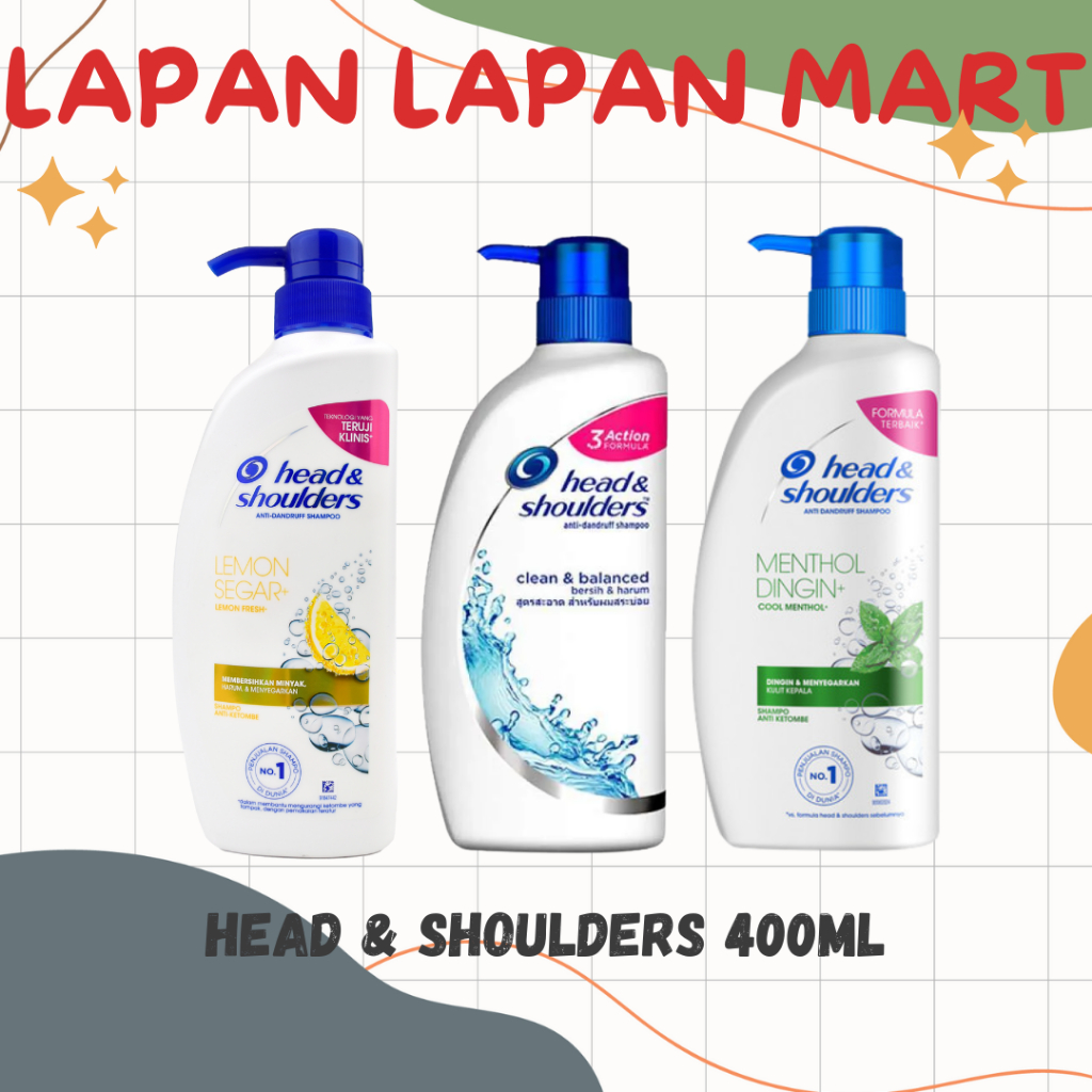 Head & Shoulders Shampoo 400ml (Shampoo)