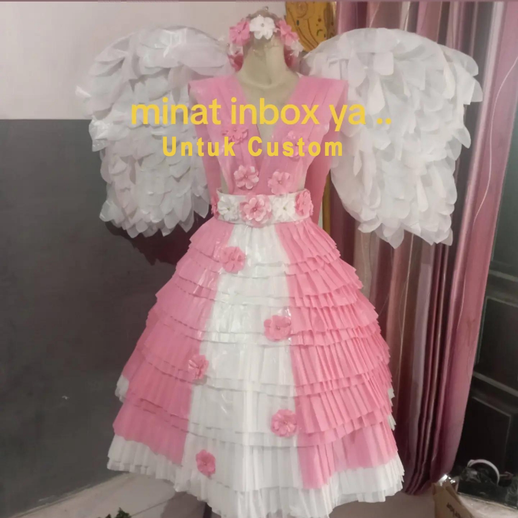 KOSTUM KARNAVAL BAHAN KRESEK PLASTIK