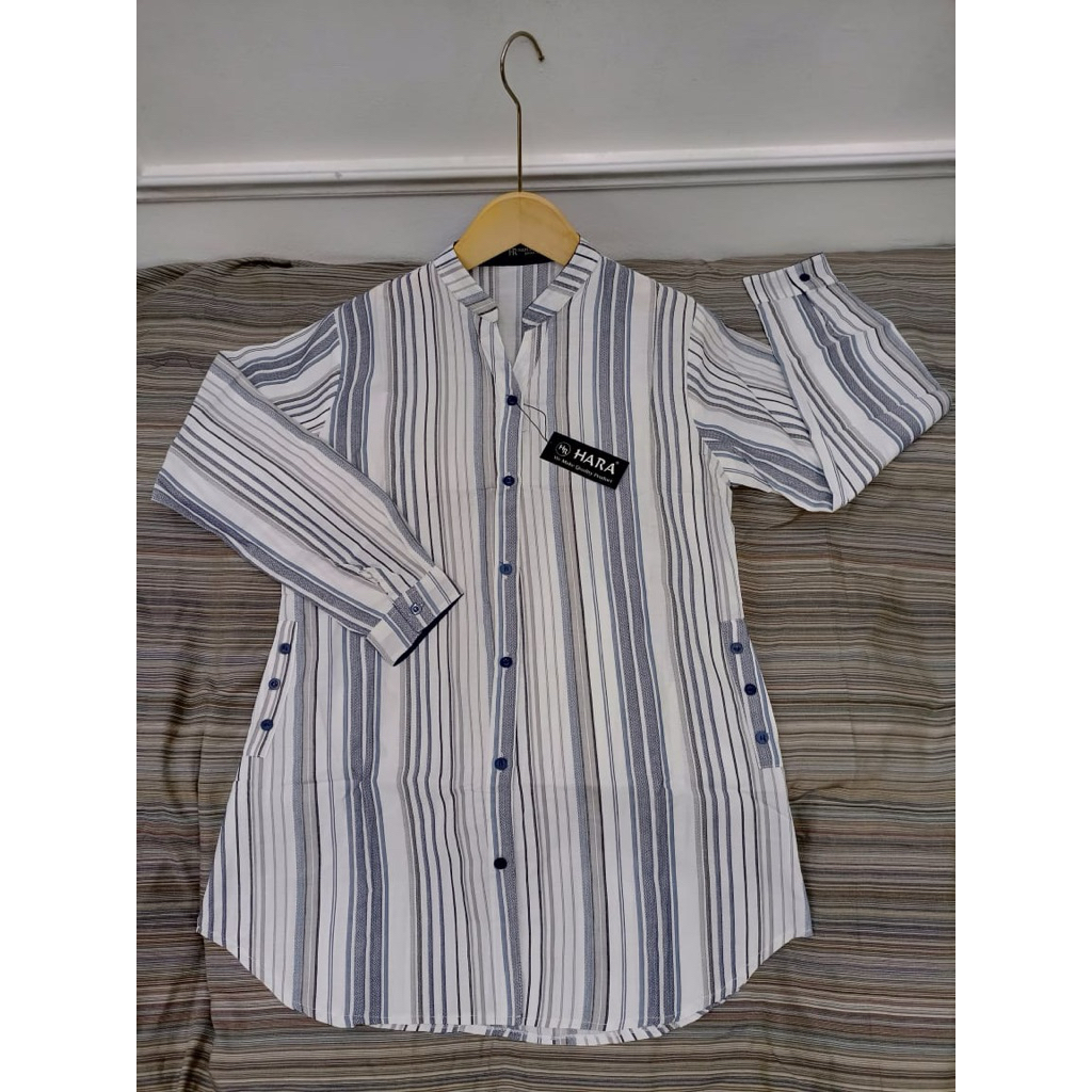 Tunik Hara Terbaru Motif Kotak Plat Salur