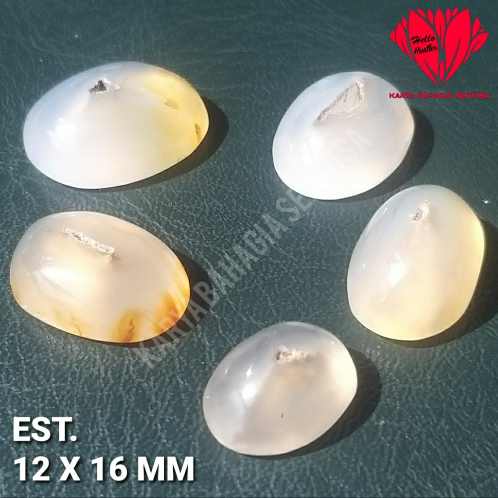 Batu Permata Nusantara Combong Cempaka Madu Natural Chalcedony Signature Collection