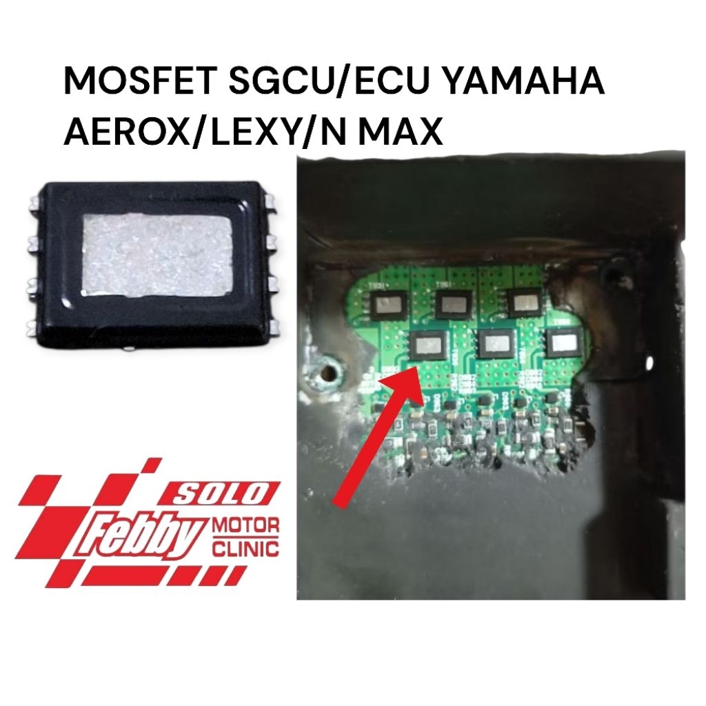 MOSFET SGCU ECU AEROX N MAX LEXY PERSAMAAN