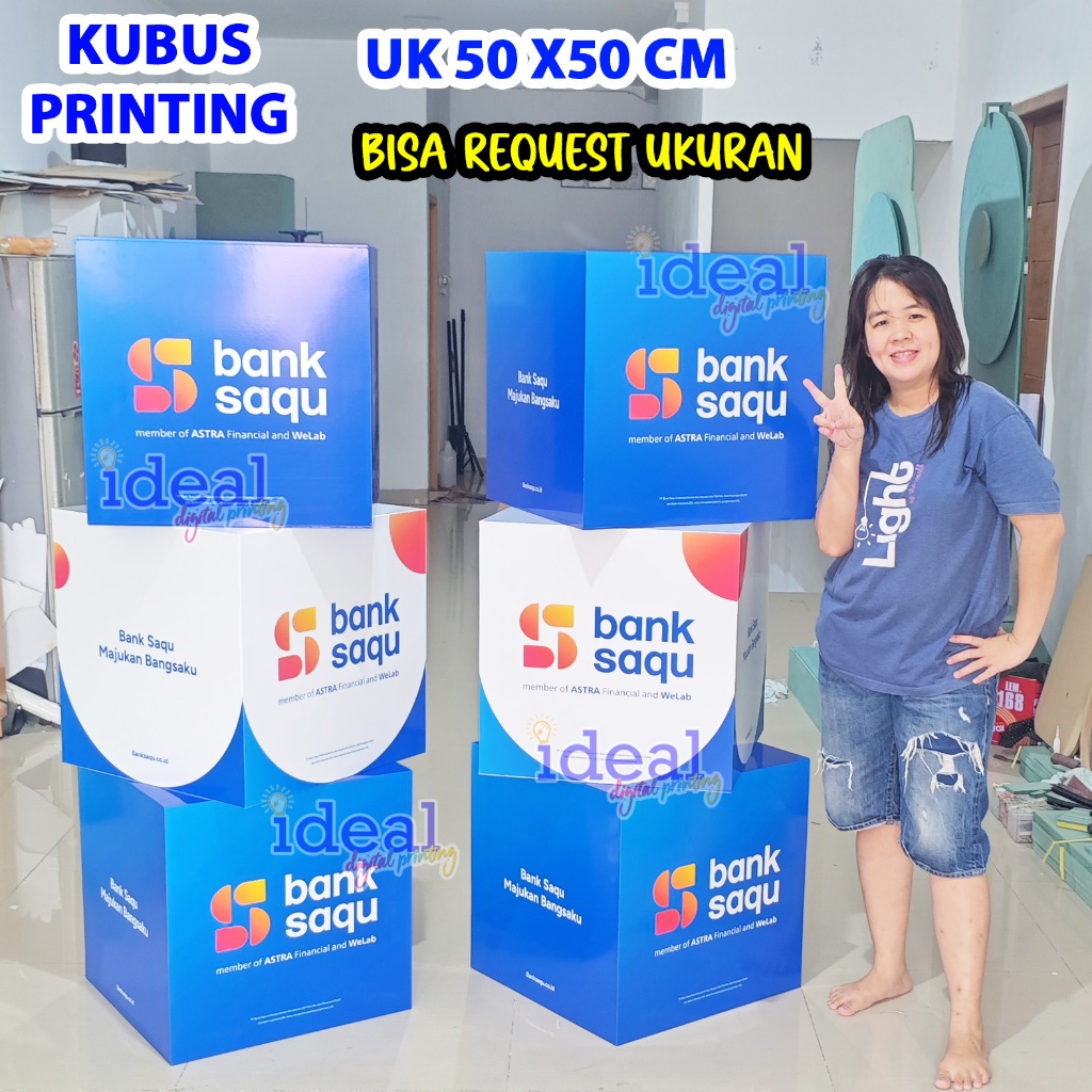 Box promosi / kubus promosi / kotak promosi / balok promosi / Box printing / kubus printing / podium