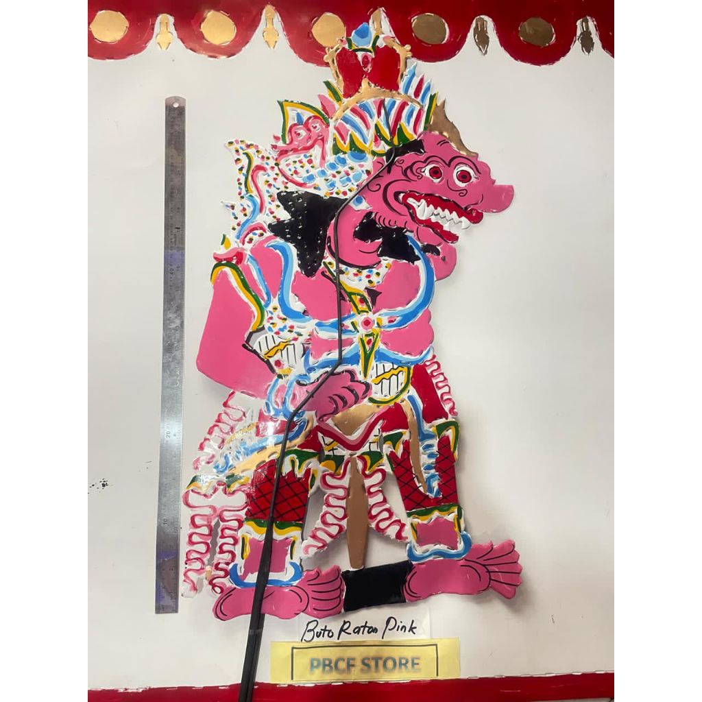 WAYANG BUTO RATON PINK KUMBOKARNO AMRAL MERAH PUTIH RAHWANA DASAMUKA