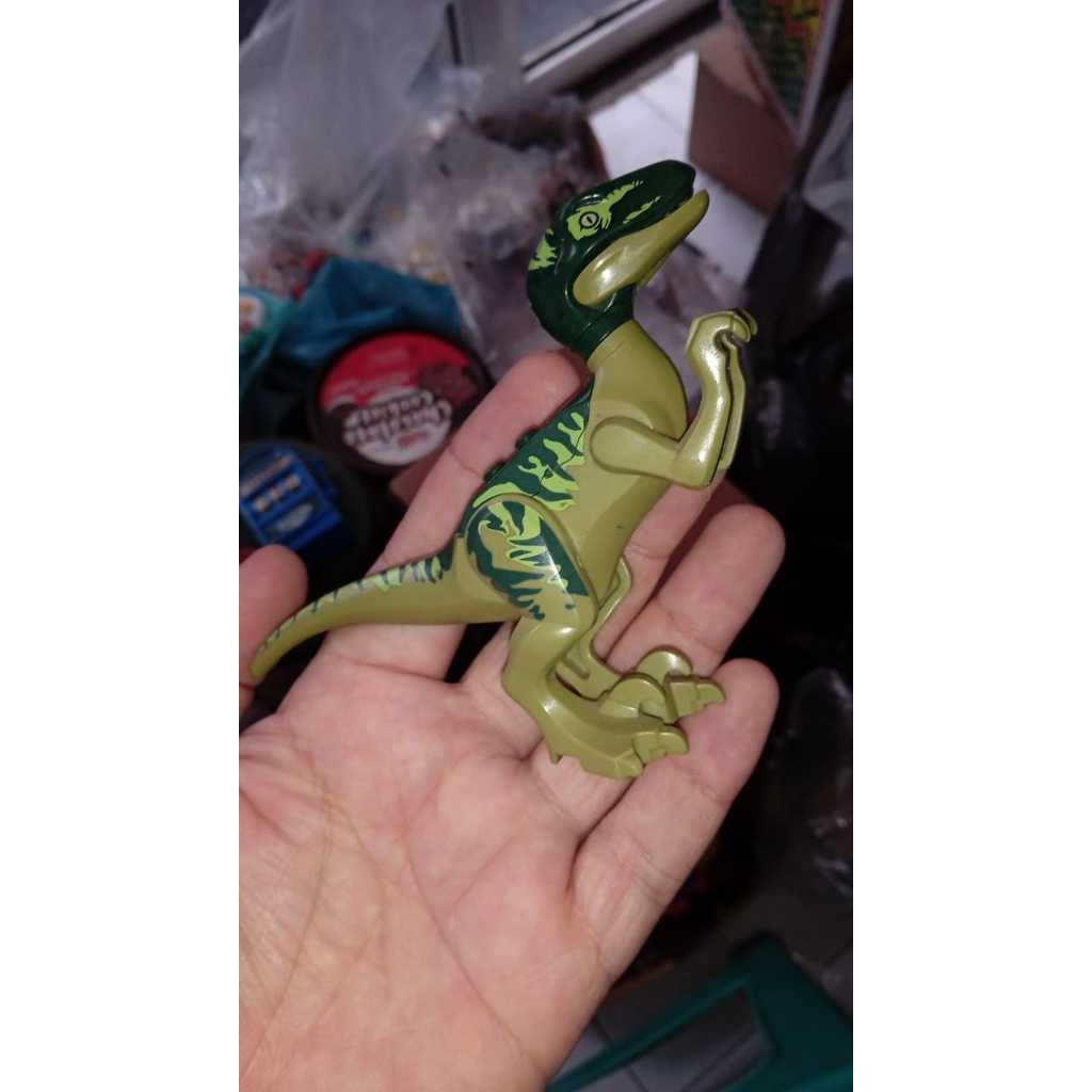 figure dinosaurus raptor lego kw jurassic world