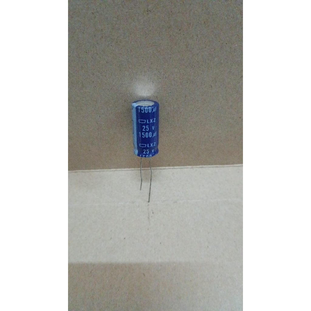6373 kapasitor elco 1500uf 1.500uf 1500 1.500 uf 25v 25volt nippon