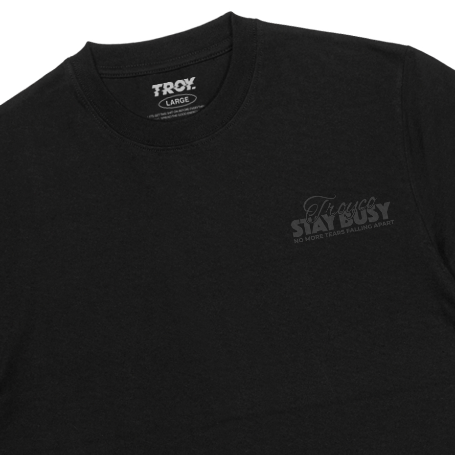 Troy Company Tshirt Black Ontear - Kaos Lengan Pendek Kaos Hitam MTD 3411