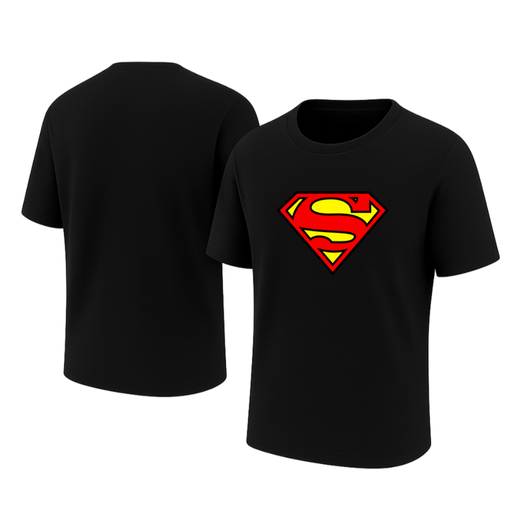 Baju Kaos atasan T-shirt Superman Logo