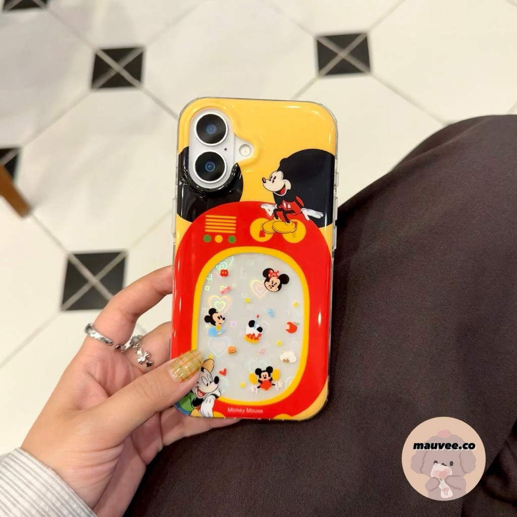 MAUVEE.CO IPHONE CASE MICKEY CASING IPHONE MICKEY HOLOGRAM