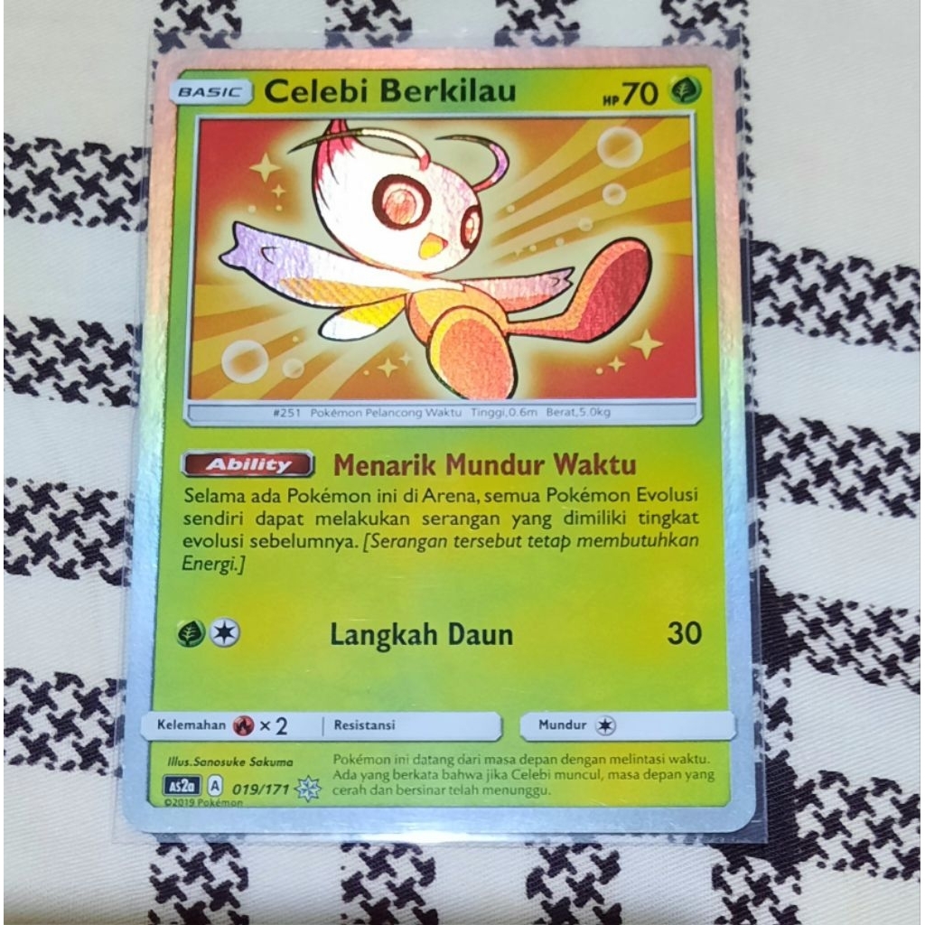Kartu Pokemon Celebi Berkilau As2a bahasa indo tcg
