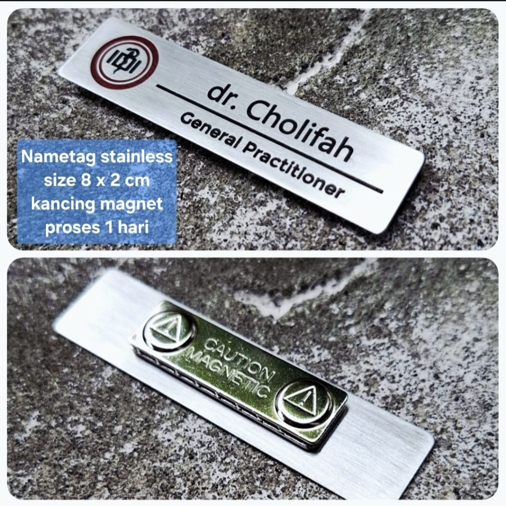 Name tag / Nama dada dokter / Bisa custom