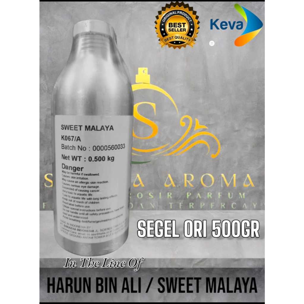SWEET MALAYA ~Harun Bin Ali~ BY KEVA BIBIT PARFUM KEMASAN SEGEL KALENG 500GRAM ( ORIGINAL )