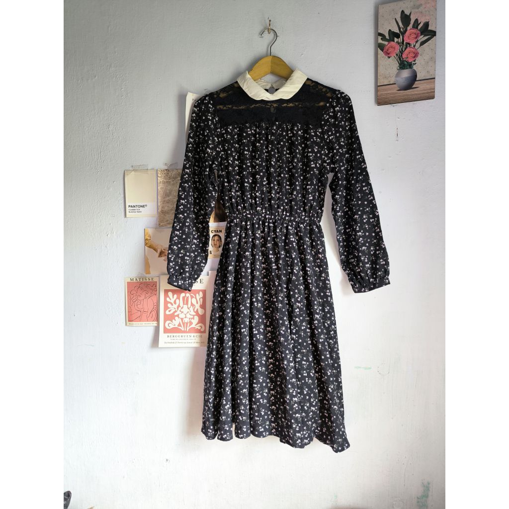 Dress vintage floral Colza kawaii