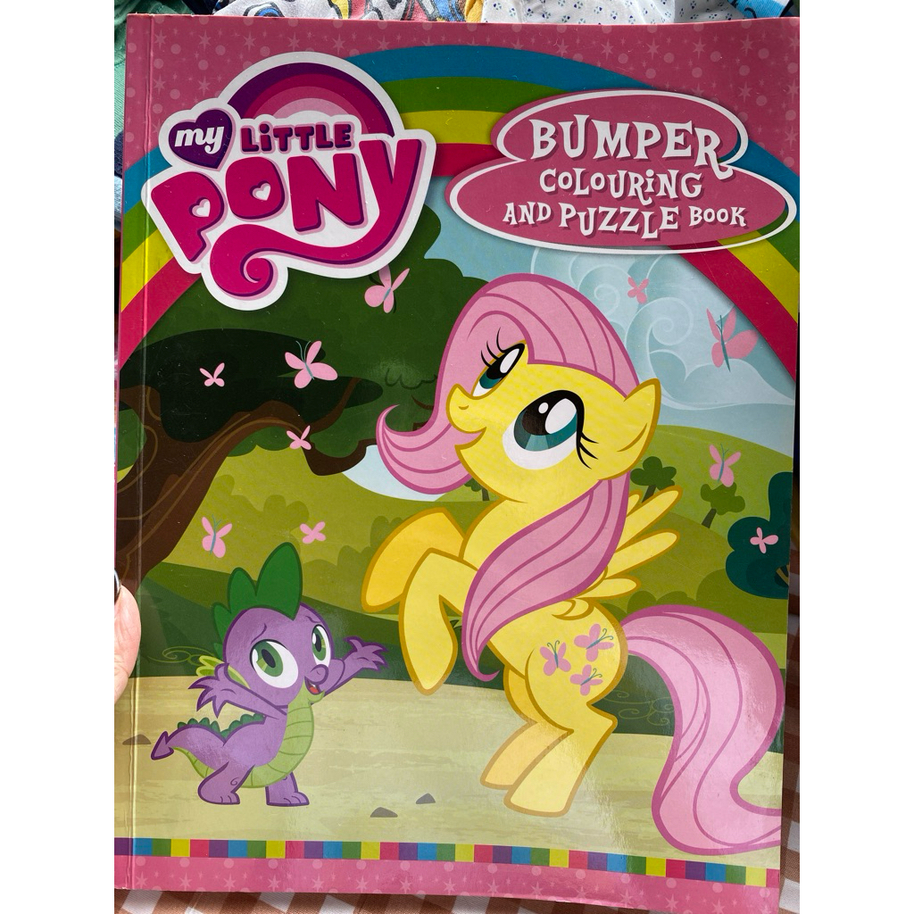 PRELOVED - MY LITTLE PONY - BUMPER COLOURING AND PUZZLE BOOK / BUKU MEWARNAI ANAK