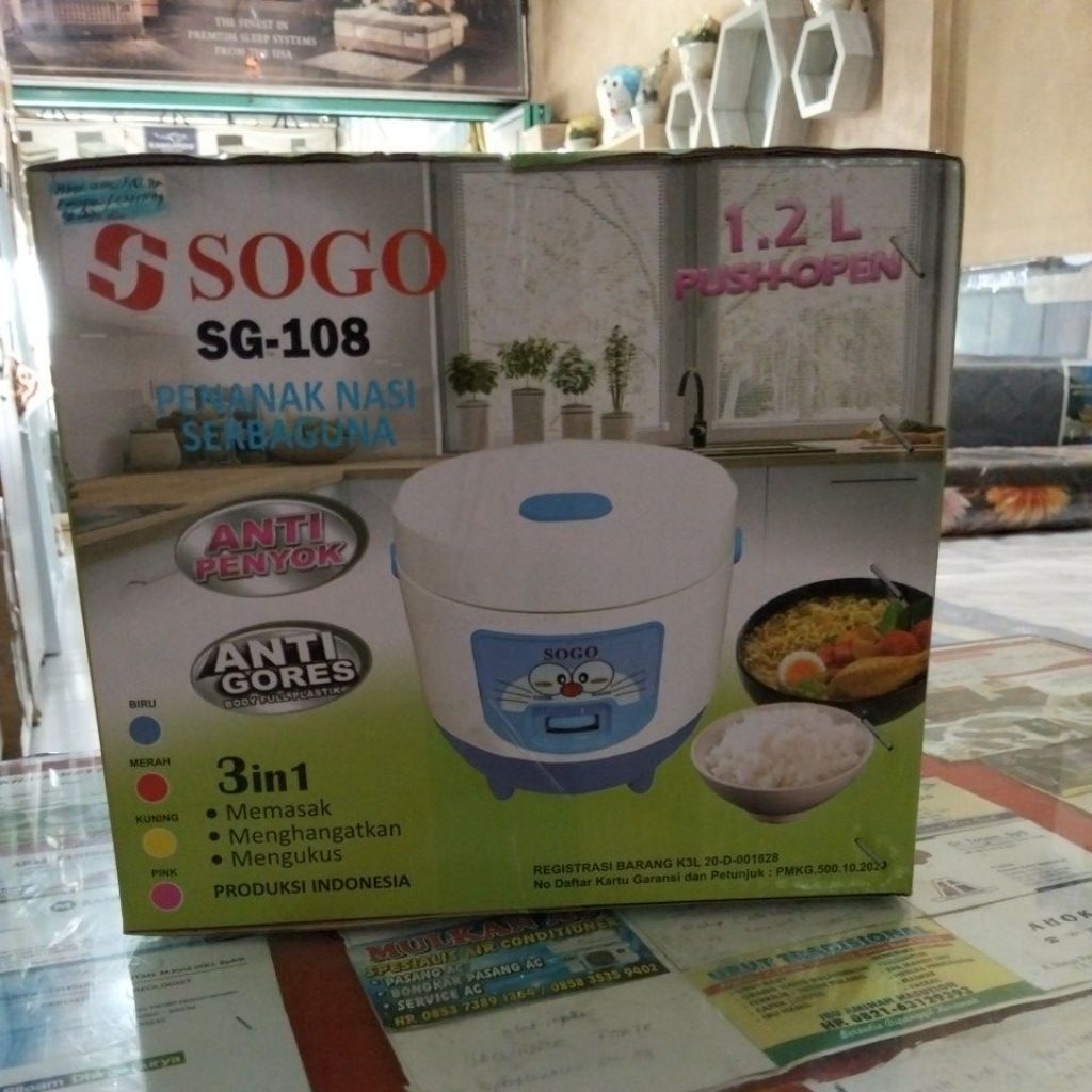 Rice cooker Penanak Nasi Serbaguna Merek Sogo