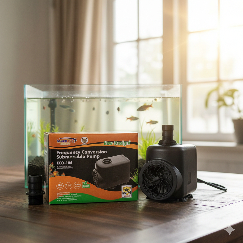 Power Head Pompa Celup Aquarium Sakkai ECO 104 Low Watt - Mesin Air Terjun Kolam Ikan 2000L/H