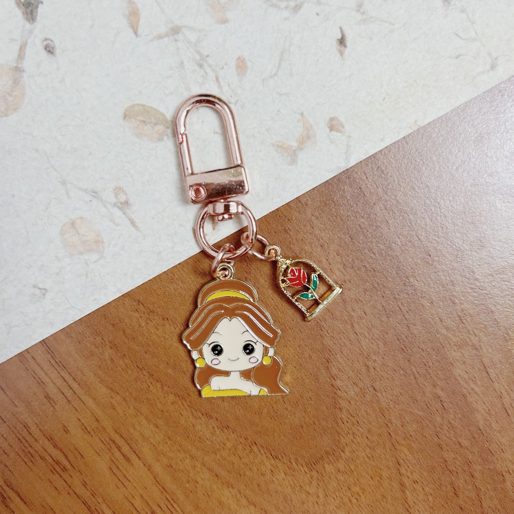 Bag charm / Gantungan kunci / Gantungan tas / Keychain Belle Beauty and the Beast