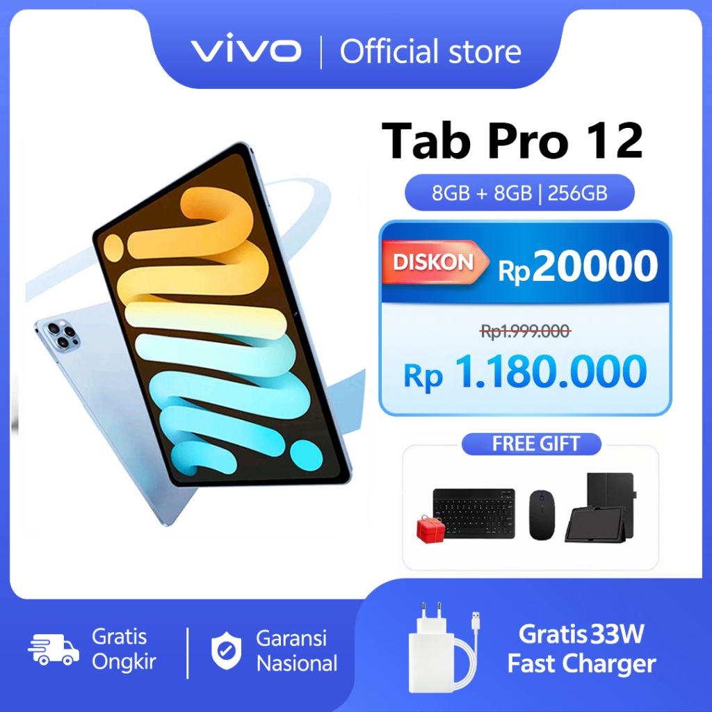 New New Tablet Pro 12 asli Tab 12.1 Inci 5G Tablet Android Pad 16/512GB Cuci Gudang Promo trade Tab