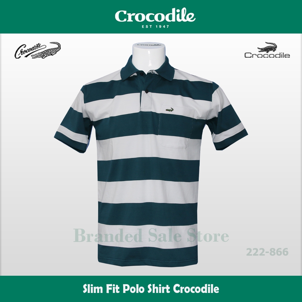 Baju Kaos  Kerah Pria - Slim Fit Men Polo Shirt Original CROCODILE 222-866-26