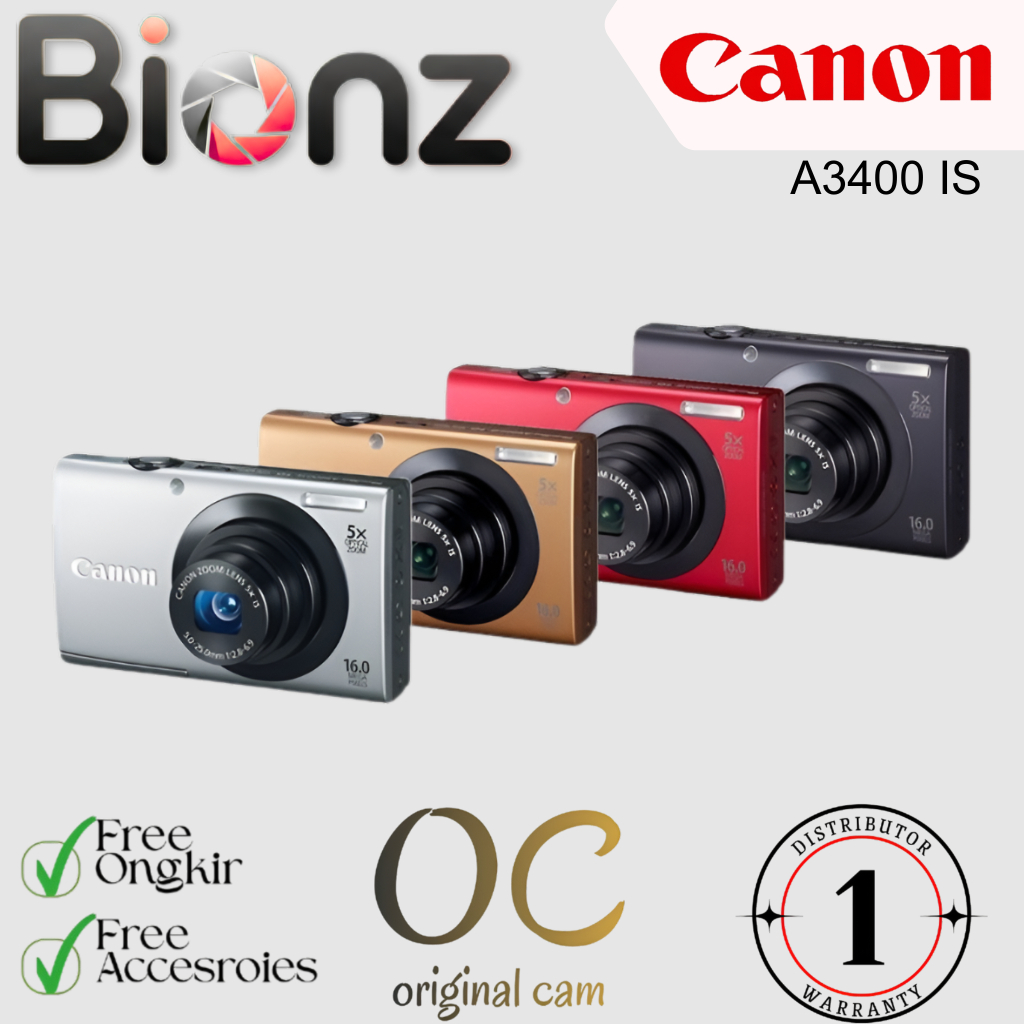 CAMERA CANON POWERSHOT A3400 IS / CANON POWERSHOT A3400 IS