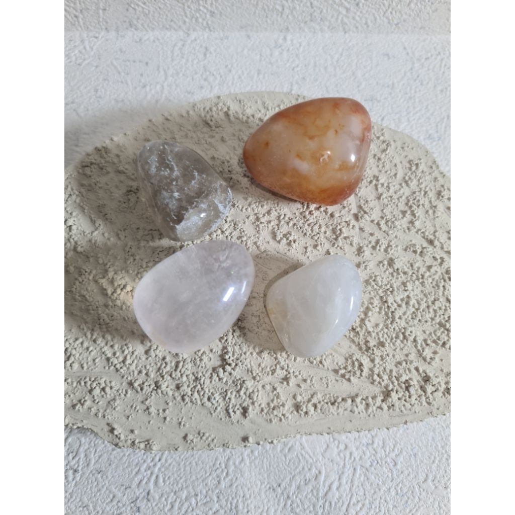 [CRYSTAL SET] Natural Mix Tumble Kristal Healing