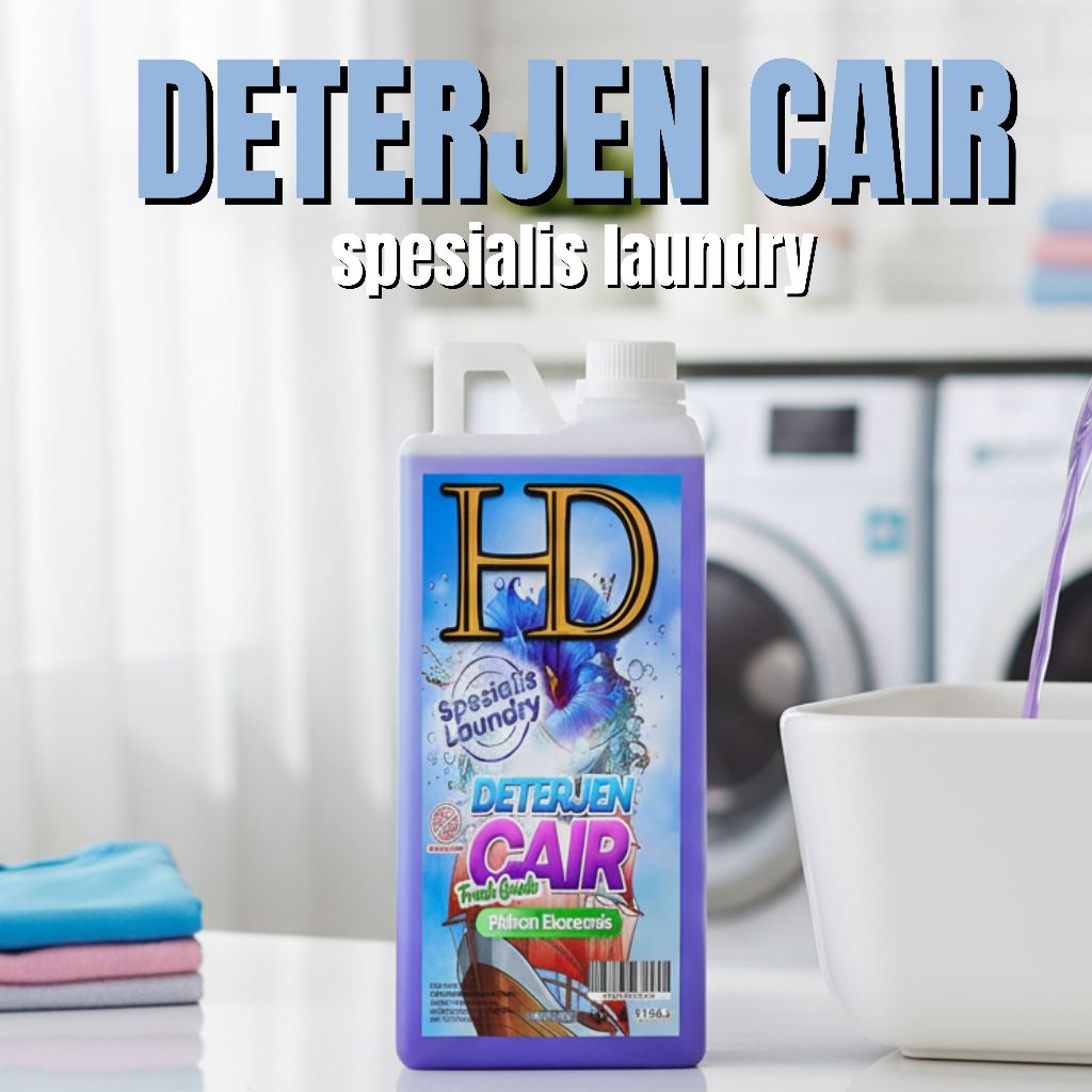 DETERGEN Laundry Premium 1 Liter, Deterjen cair laundry murah, Liquid Detergent Laundry