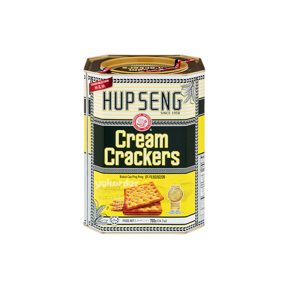 Hup Seng Cream Crackers / Biskuit Kaleng 700gr