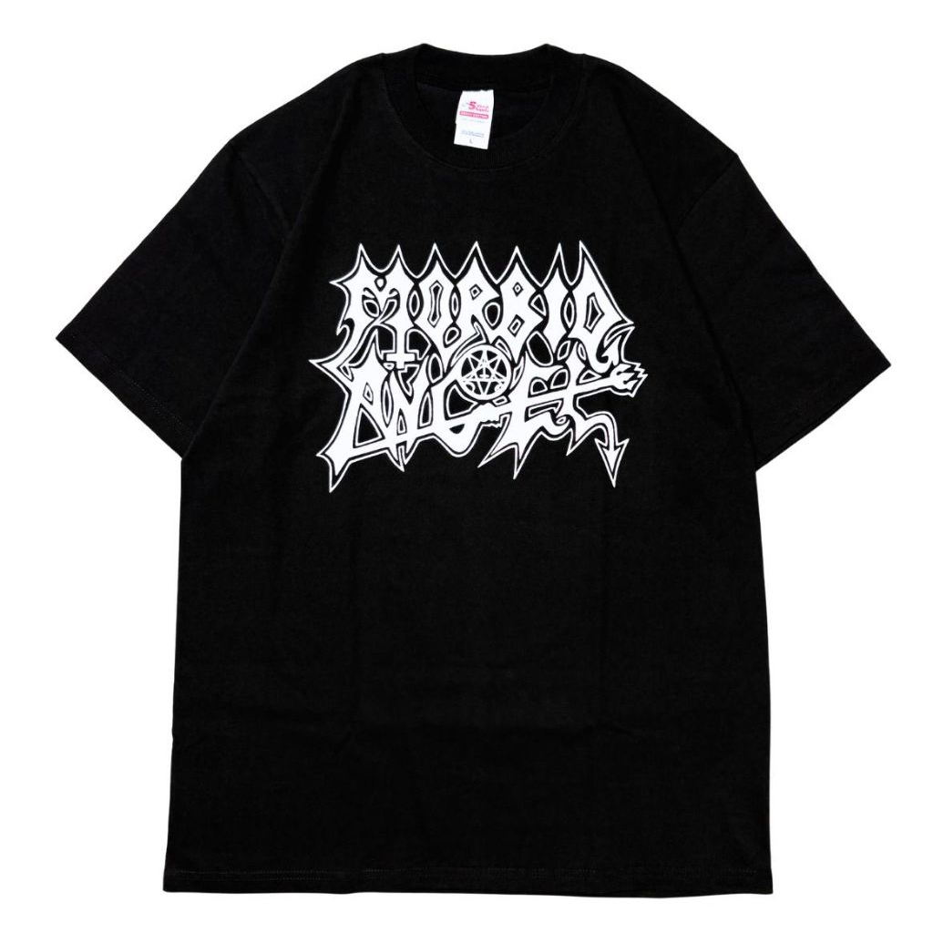 kaos band morbid hitam heavy cotton 16s