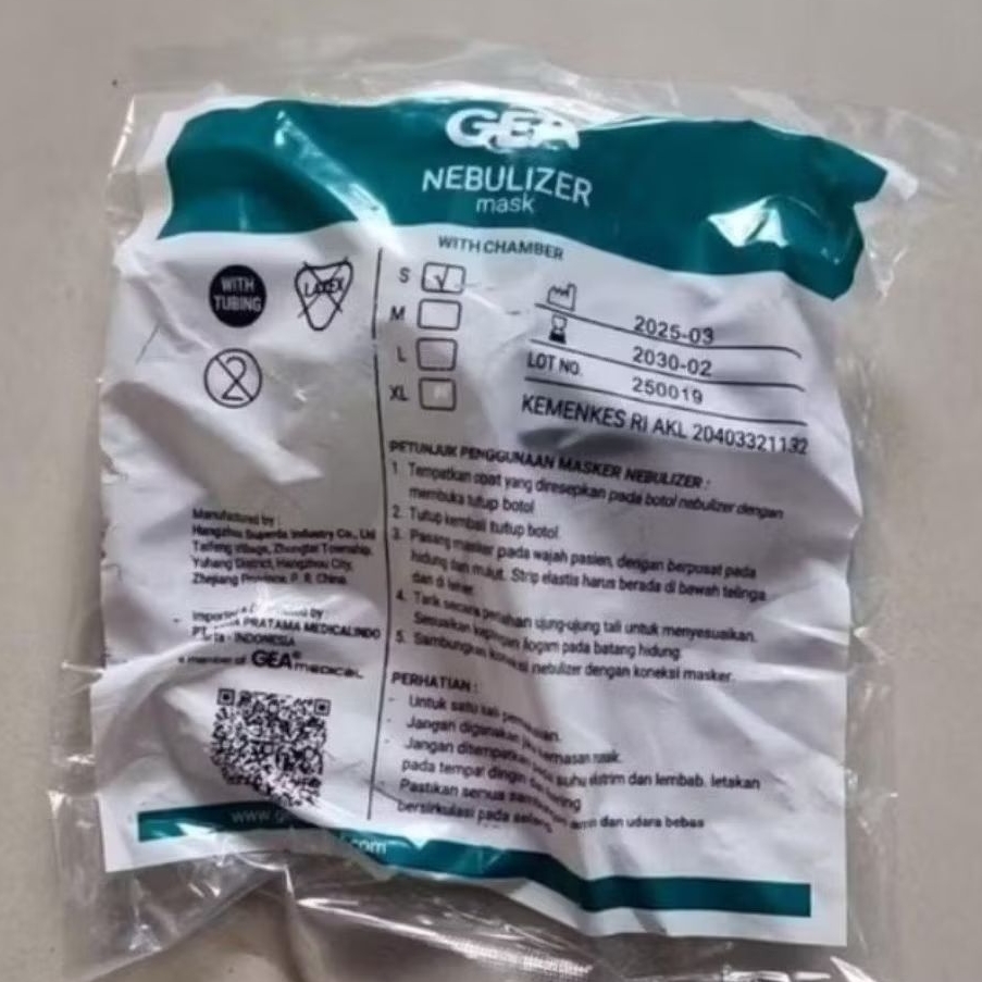 Masker nebulizer GEA  bayi infant