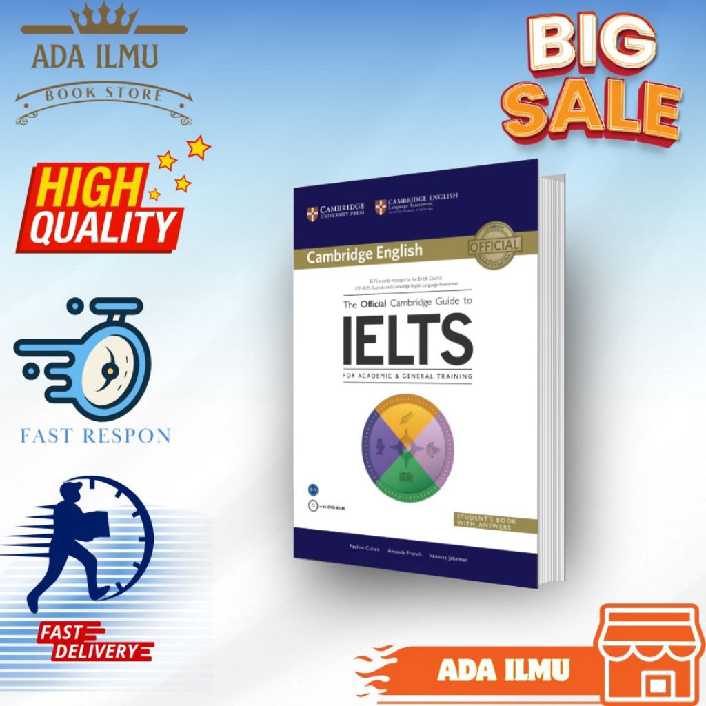 Buku Belajar Bahasa inggris Official Cambridge Guide to IELTS Hard Cover